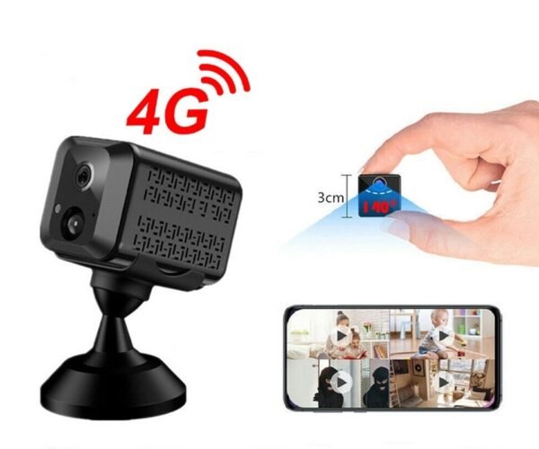 מצלמה קטנה סלולרית 4G עם חריץ לסים וכרטיס זכרון