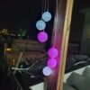 ⁦פעמון רוח סולארי כדורי אורז מחליפים צבעים יפהפיים⁩ – תמונה ⁦2⁩