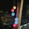 ⁦פעמון רוח סולארי כדורי אורז מחליפים צבעים יפהפיים⁩ – תמונה ⁦3⁩